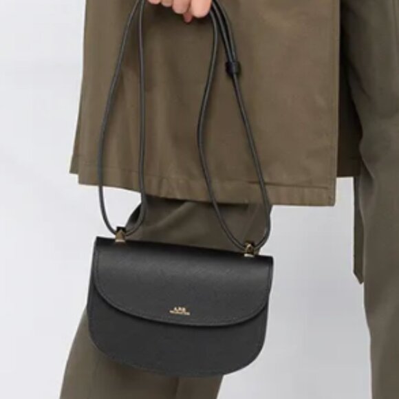 APC Saddle Bag ~ Black Leather - Picture 2 of 8